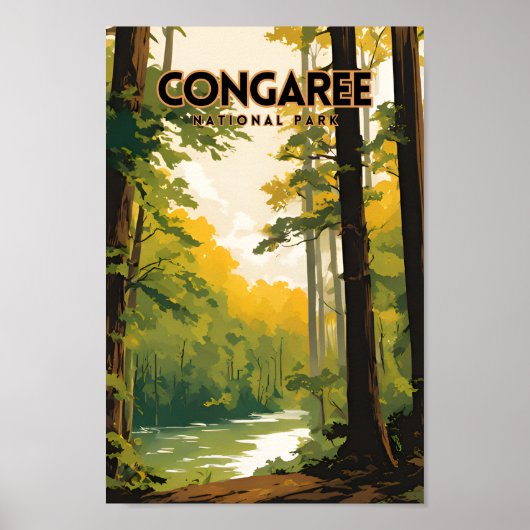 Congaree National Park Travel PS Poster (Voorkant)