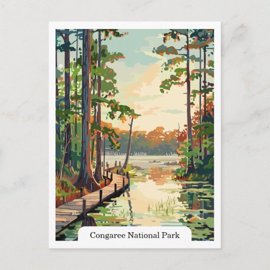 Congaree National Park USA Briefkaart (Voorkant)