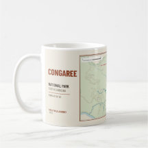 Congaree National Park Wandelroute Kaart Mok