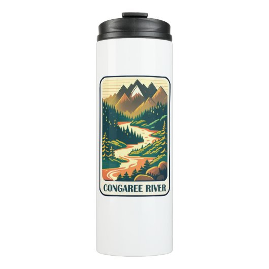 Congaree River South Carolina Kleuren Thermosbeker (Voorkant)