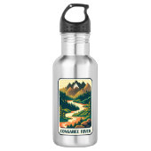 Congaree River South Carolina Kleuren Waterfles (Voorkant)