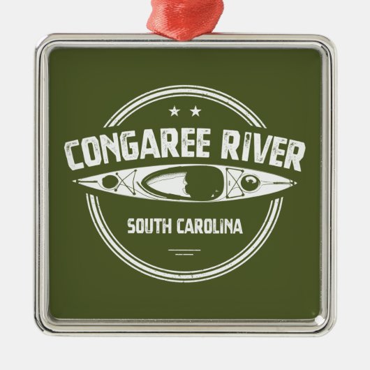 Congaree South Carolina Kayaking Metalen Ornament (Voorkant)