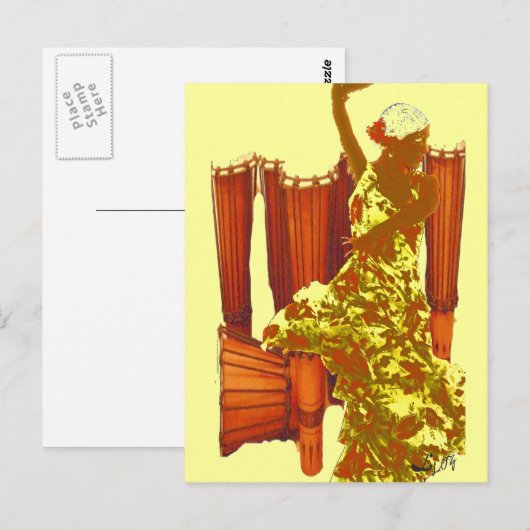 CONGAS PA OCHUN BRIEFKAART (Voorkant / Achterkant)