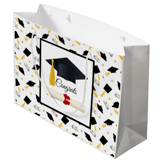 Congats-Afstuderen Groot Cadeauzakje (Achterkant Gekanteld)