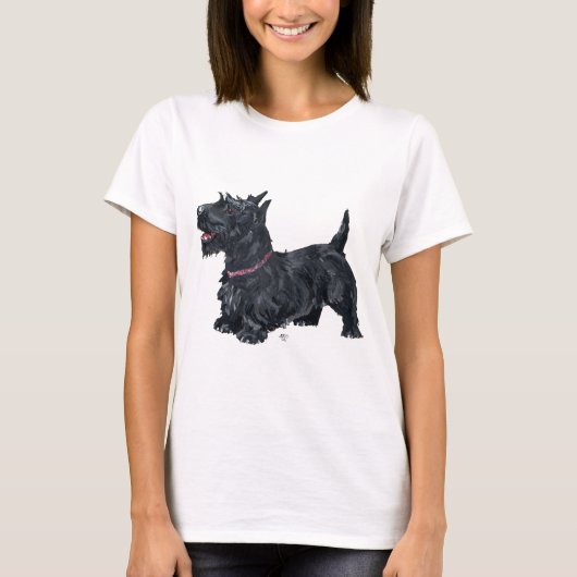 Congenial Scottish Terrier T-shirt (Voorkant)