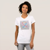 Congenitaal diaphragmatic Hernia Ribbon Angel Shir T-shirt (Voorkant volledig)