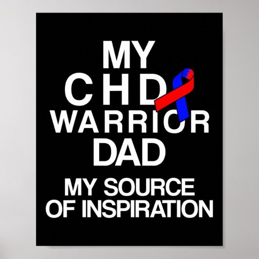 Congenital Heart Disease Defect Survivor Chd Warri Poster (Voorkant)