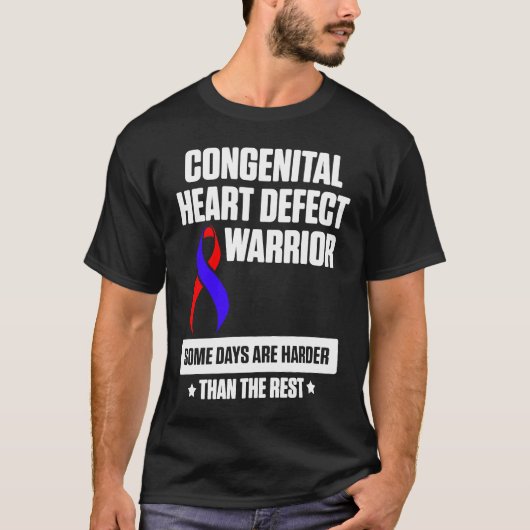 Congenital Heart Disease Defect Survivor Harder CH T-shirt (Voorkant)