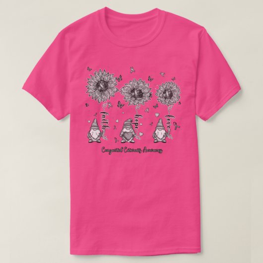 Congenitale cataracten Bewustzijn gnoom geloof hoo T-shirt (Design voorkant)