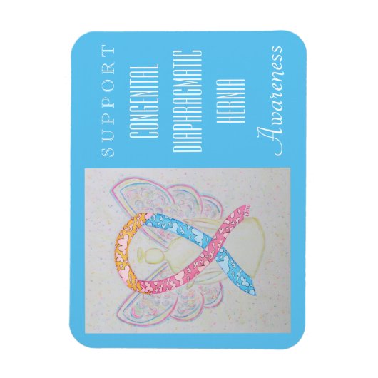 Congenitale diafragmatische Hernia Ribbon Magnet Magneet (Verticaal)