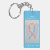 Congenitale diaphragmatica Hernia Awareness Sleute Sleutelhanger (Voorkant Links)