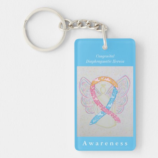 Congenitale diaphragmatica Hernia Awareness Sleute Sleutelhanger (Voorkant)