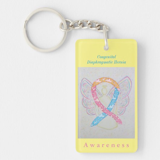 Congenitale diaphragmatica Hernia Awareness Sleute Sleutelhanger (Voorkant)