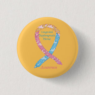 Congenitale diaphragmatica Hernia CDH Awareness Pi Ronde Button 3,2 Cm