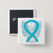 Congenitale diaphragmatica Hernia CDH Awareness Pi Vierkante Button 5,1 Cm (Voorkant /achterkant)