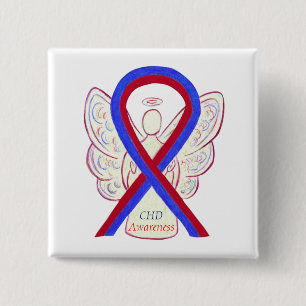 Congenitale hartafwijking WETENSCHAPPELIJKE WETENS Vierkante Button 5,1 Cm