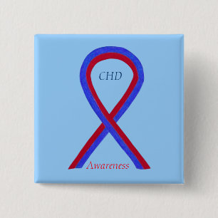 Congenitale hartafwijking WETENSCHAPPELIJKE WETENS Vierkante Button 5,1 Cm