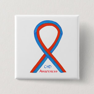 Congenitale hartafwijking WETENSCHAPPELIJKE WETENS Vierkante Button 5,1 Cm