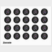 Congenitale hartdefecten Bewustzijn hartaandoening Ronde Sticker (Vel)