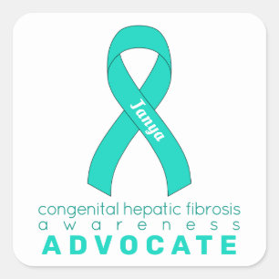 Congenitale leverfibrose Advocate wit Vierkante Sticker