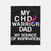 Congenitale overlevende van hartaandoening CHD War Fleece Deken (Voorkant)