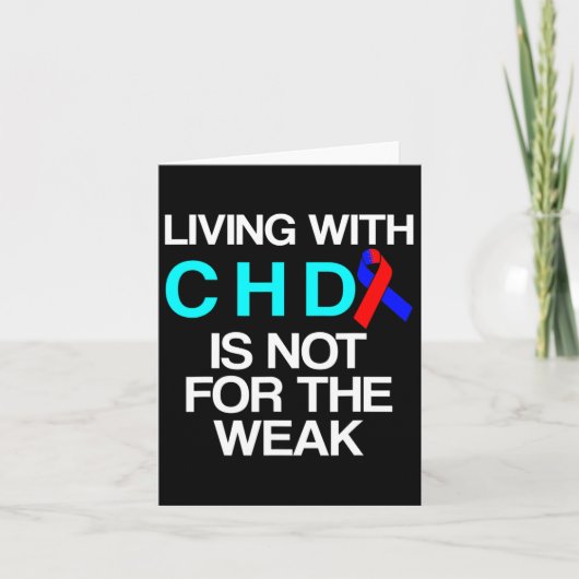 Congenitale overlevende van hartaandoening CHD War Kaart (Voorkant)