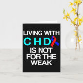 Congenitale overlevende van hartaandoening CHD War Kaart (Gele Bloem)