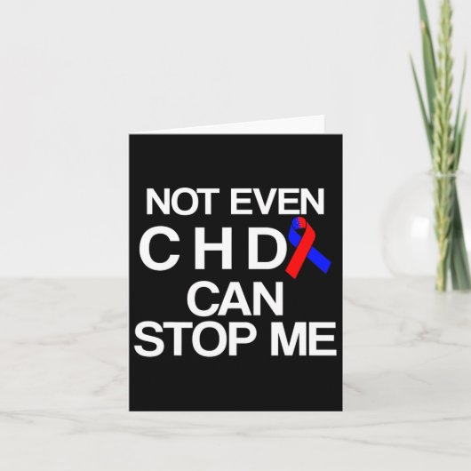 Congenitale overlevende van hartaandoening CHD War Kaart (Voorkant)
