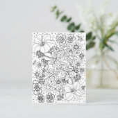 Conglomeratie van bloemen briefkaart (Staand voorkant)