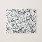 Conglomeratie van bloemen legpuzzel (Horizontaal)