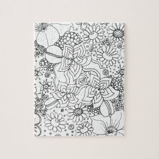 Conglomeratie van bloemen legpuzzel