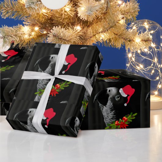 Congo-Afrikaans grijs kerstfeest Cadeaupapier (Feestdagen)