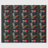 Congo-Afrikaans grijs kerstfeest Cadeaupapier (Vlak)