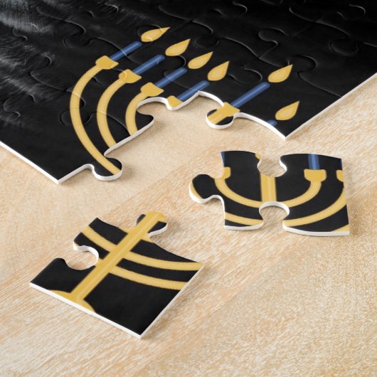 Congo-Afrikaanse Gray Hanukkah Legpuzzel (Zijkant)