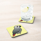 Congo-Afrikaanse grijs Drankjes Onderzetter (Rechterzijde)