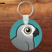 Congo-Afrikaanse grijs Sleutelhanger (Voorkant)