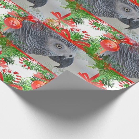 Congo-Afrikaanse grijze kerst Cadeaupapier (Hoek)