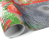 Congo-Afrikaanse grijze kerst Cadeaupapier (Rol Hoek)