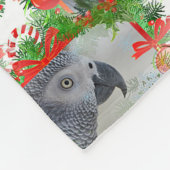 Congo-Afrikaanse grijze kerst Fleece Deken (Hoek)