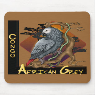 Congo-Afrikaanse grijze Mousepad Muismat
