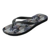 Congo-Afrikaanse grijze papegaai in Mirror Teenslippers (Schuin)