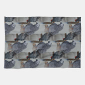 Congo-Afrikaanse grijze papegaai in Mirror Theedoek (Horizontaal)