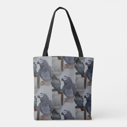 Congo-Afrikaanse grijze papegaai in Mirror Tote Bag (Achterkant)