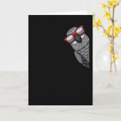 Congo-Afrikaanse grijze papegaai Kaart (Gele Bloem)