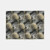 Congo-Afrikaanse grijze papegaai met gevlekte vere Fleece Deken (Voorkant (Horizontaal))