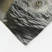 Congo-Afrikaanse grijze papegaai met gevlekte vere Fleece Deken (Hoek)