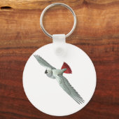 Congo-Afrikaanse grijze papegaai Sleutelhanger (Voorkant)