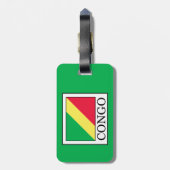 Congo-Brazzaville Bagagelabel (Achterkant verticaal)