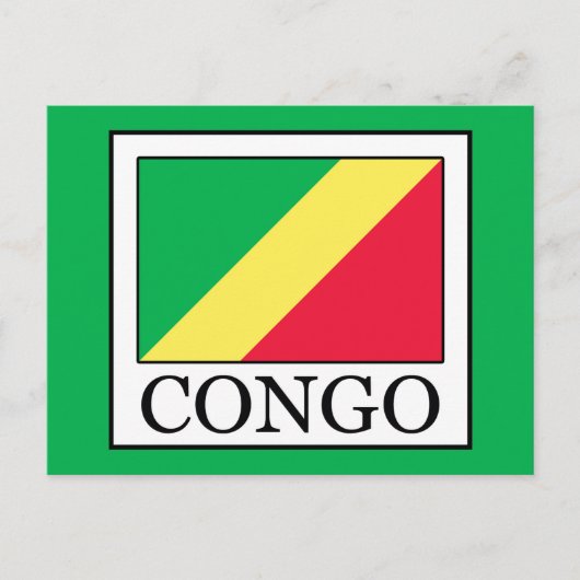 Congo-Brazzaville Briefkaart (Voorkant)
