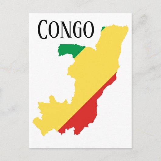 Congo-Brazzaville Briefkaart (Voorkant)